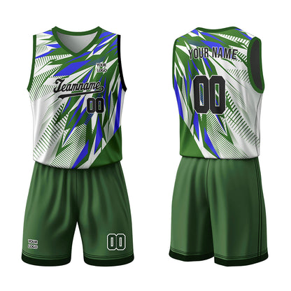 Custom Basketball Uniform -  Shards Pattern - Personalized Teamwear