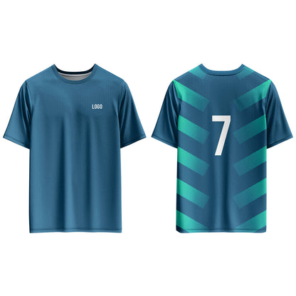 Custom Soccer T-Shirt – Patterned Back - Personalized Tee