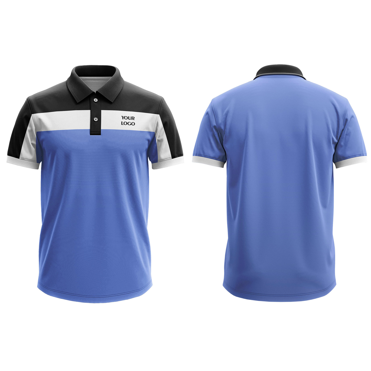 Custom Polo T-Shirt – Raglan Trim Vector – Personalized Polo T-Shirt