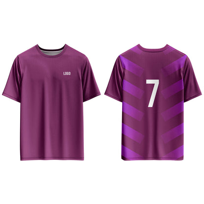 Custom Soccer T-Shirt – Patterned Back - Personalized Tee