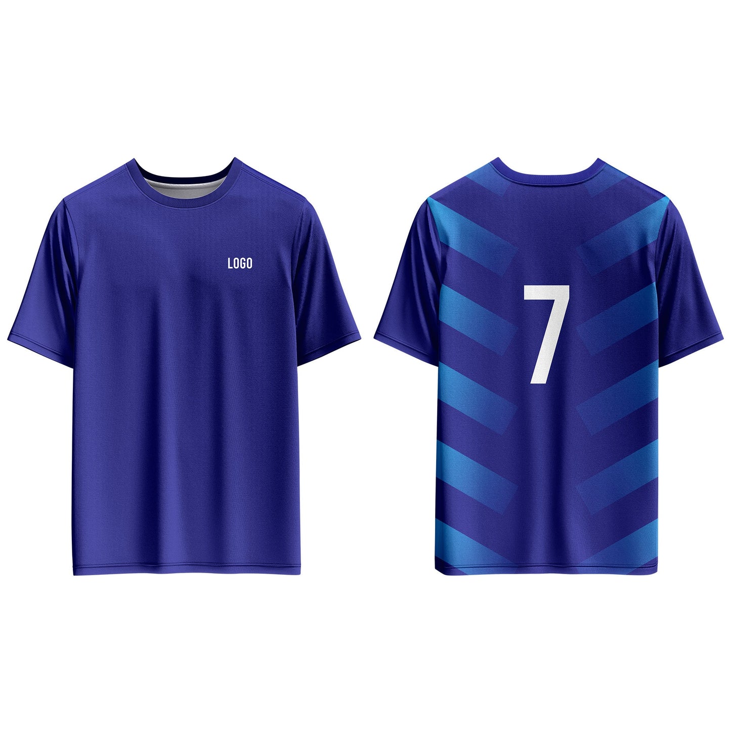 Custom Soccer T-Shirt – Patterned Back - Personalized Tee