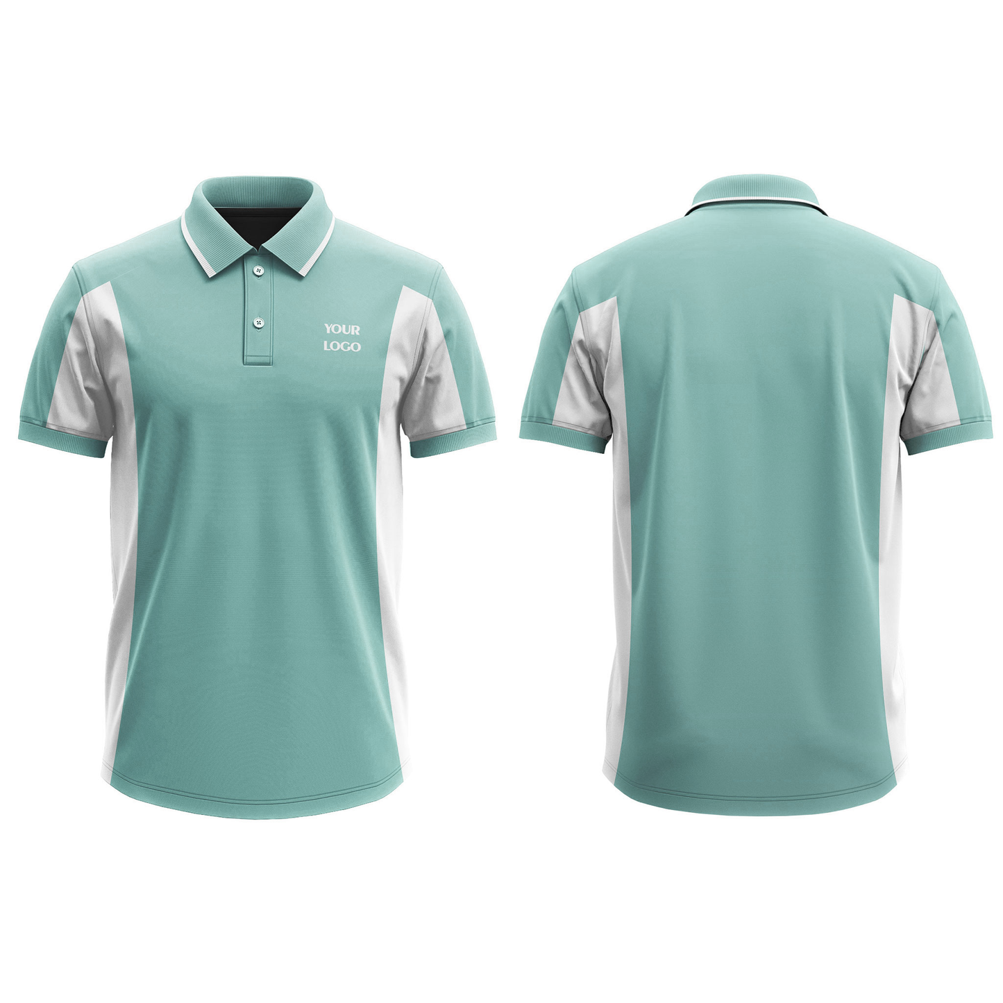 Custom Polo T-Shirt – Raglan Contrast Design – Personalized Tee