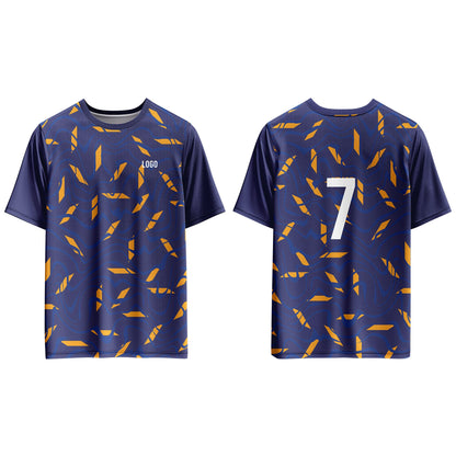 Custom Soccer T-Shirt – Seamless Pattern – Personalized Gear