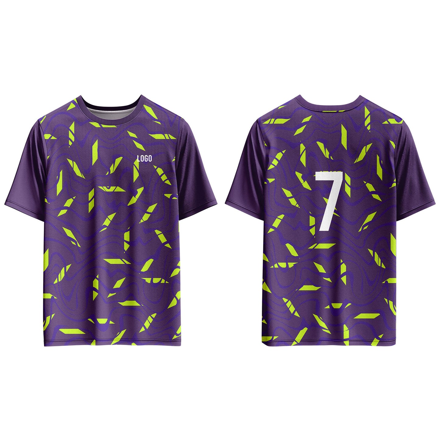 Custom Soccer T-Shirt – Seamless Pattern – Personalized Gear