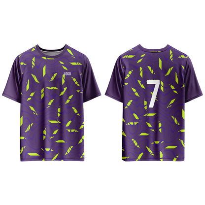 Custom Soccer T-Shirt – Seamless Pattern – Personalized Gear