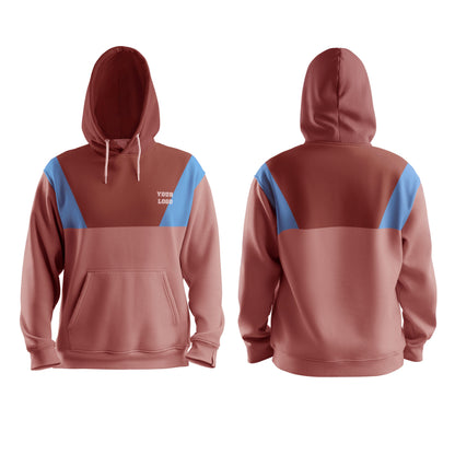 Custom Hoodie - Contrast Panel Design - Personalized Apperal