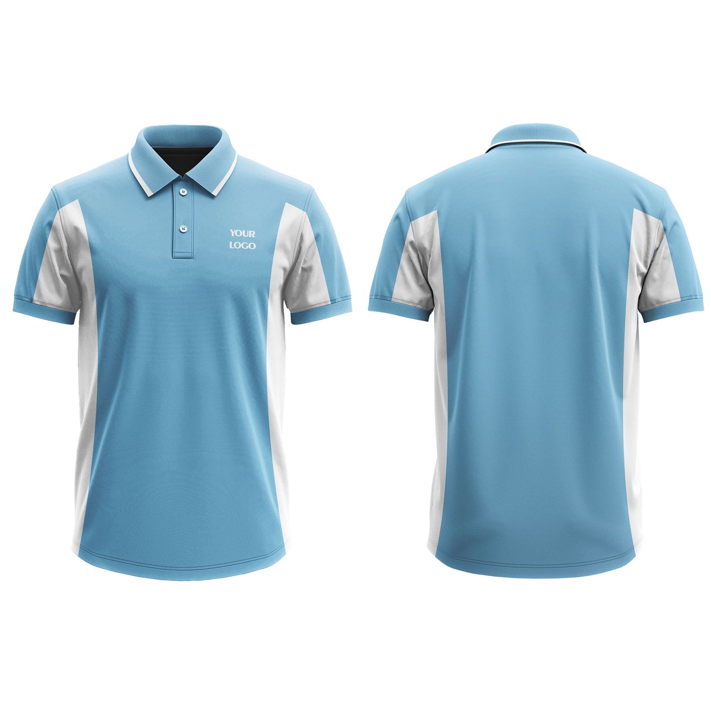 Custom Polo T-Shirt – Raglan Contrast Design – Personalized Tee