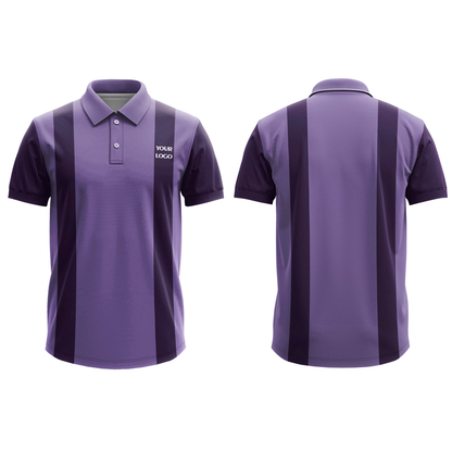 Custom Polo T-Shirt – Two-Stripe Design – Personalized Polo