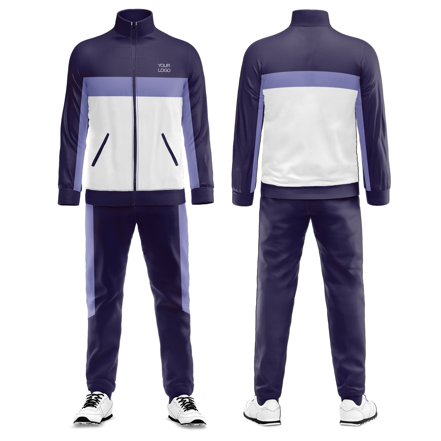 Custom Tracksuit - Tri-Color Block - Personalized Tracksuit