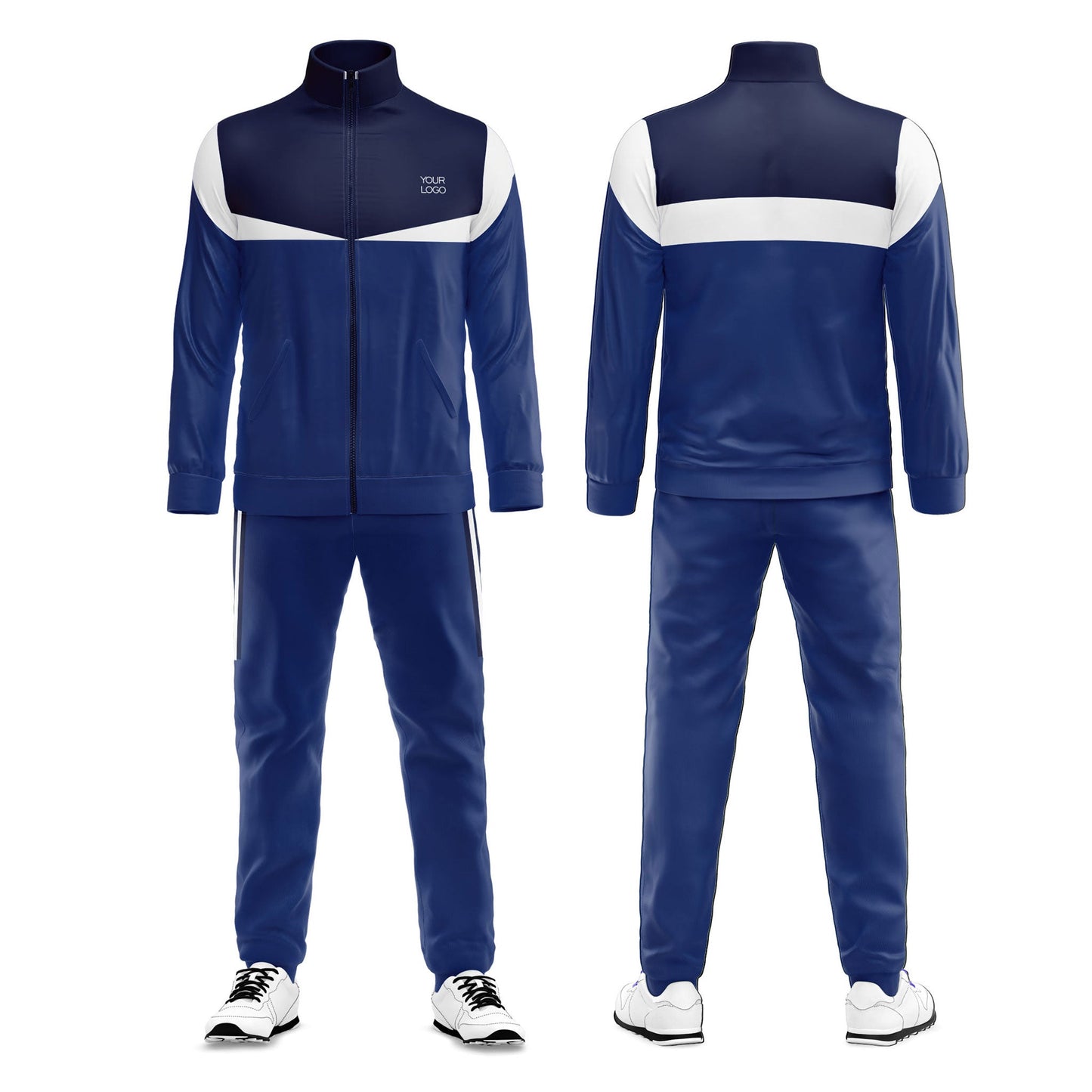 Custom Tracksuit – Contrast Accent Panel – Personalized Fitness Set