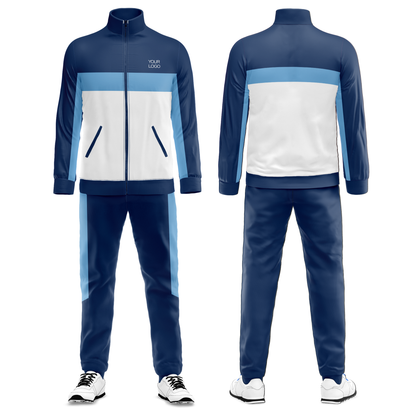Custom Tracksuit - Tri-Color Block - Personalized Tracksuit