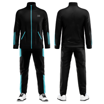 Custom Tracksuit - Solid Accent Design - Personalized Training Set