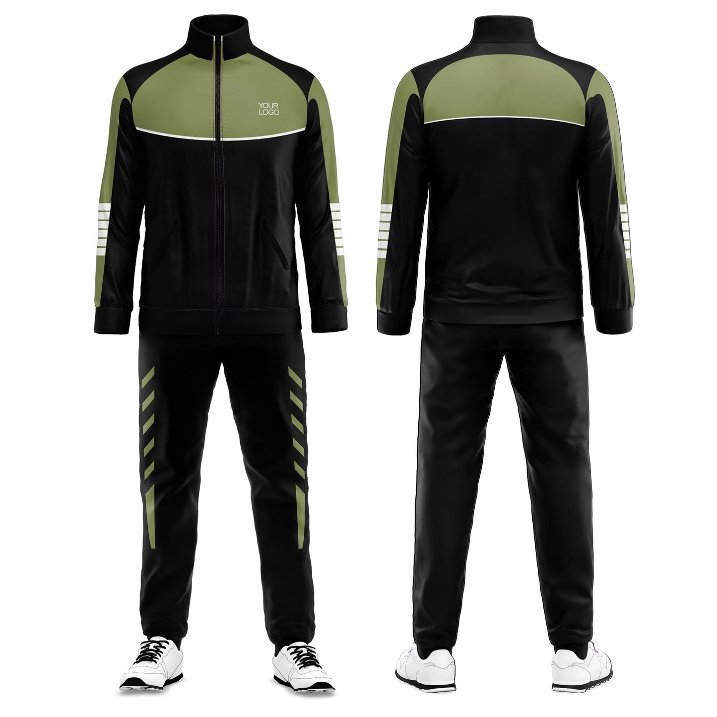 Custom Tracksuit – Contrast Panel Design – Personalized Training Set