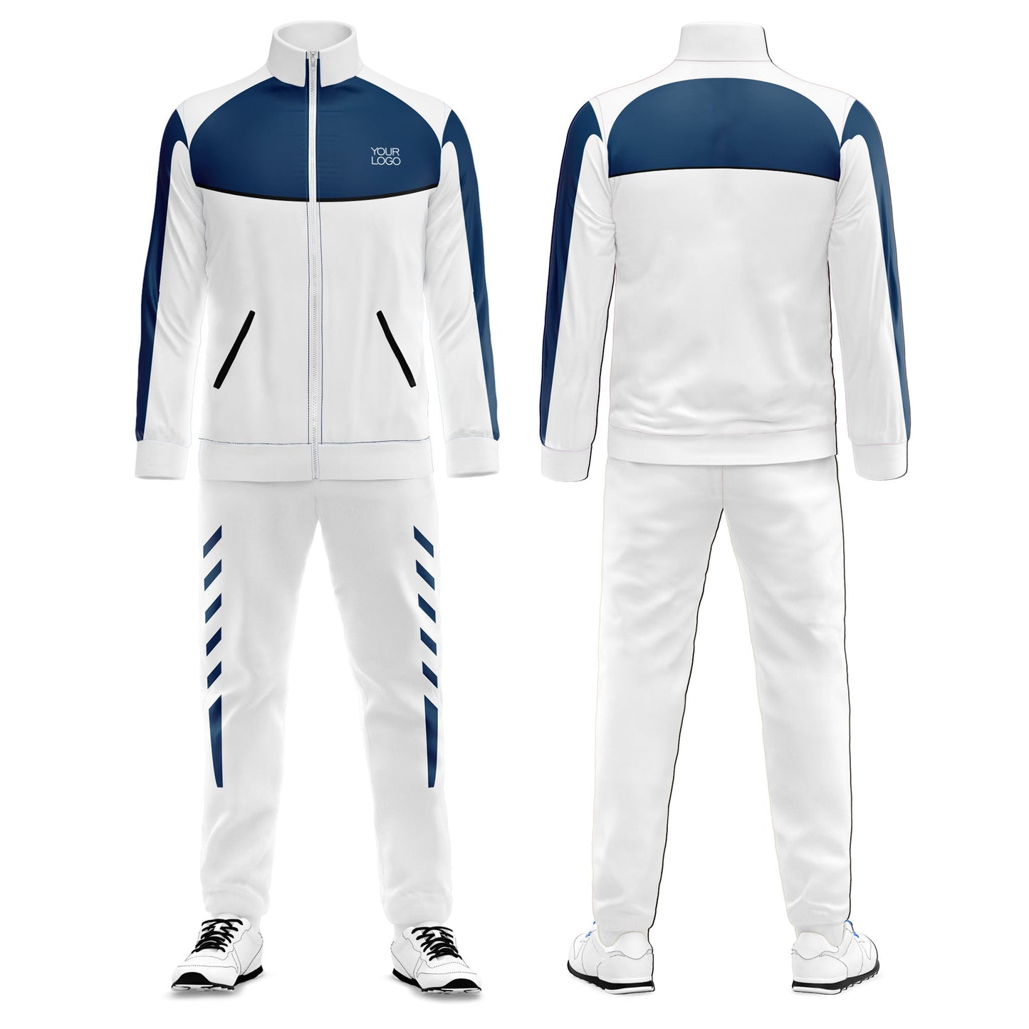 Custom Tracksuit – Contrast Panel Design – Personalized Training Set