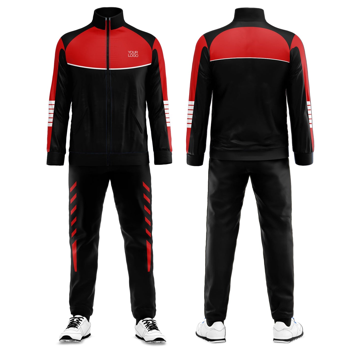 Custom Tracksuit – Contrast Panel Design – Personalized Training Set