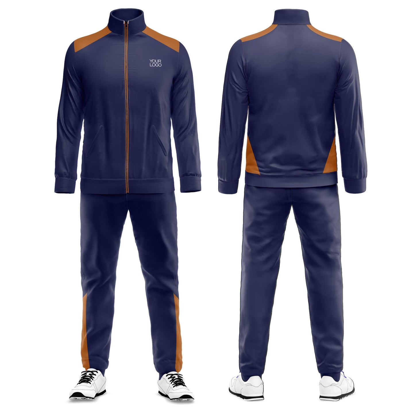 Custom Tracksuit – Contrast Panel Design – Personalized Fitness Set