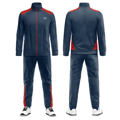 Custom Tracksuit – Contrast Panel Design – Personalized Fitness Set