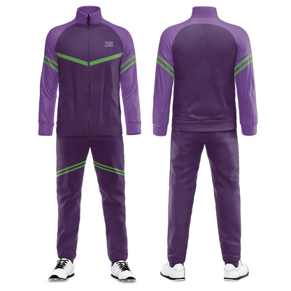 Custom Tracksuit – Contrast Stripe Design – Personalized Training Set