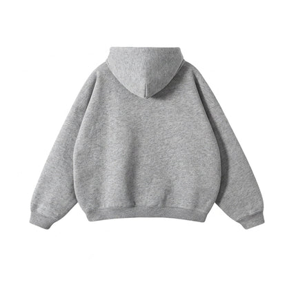 Custom Men Oversized Hoodie - Solid Color Personalized Pullover