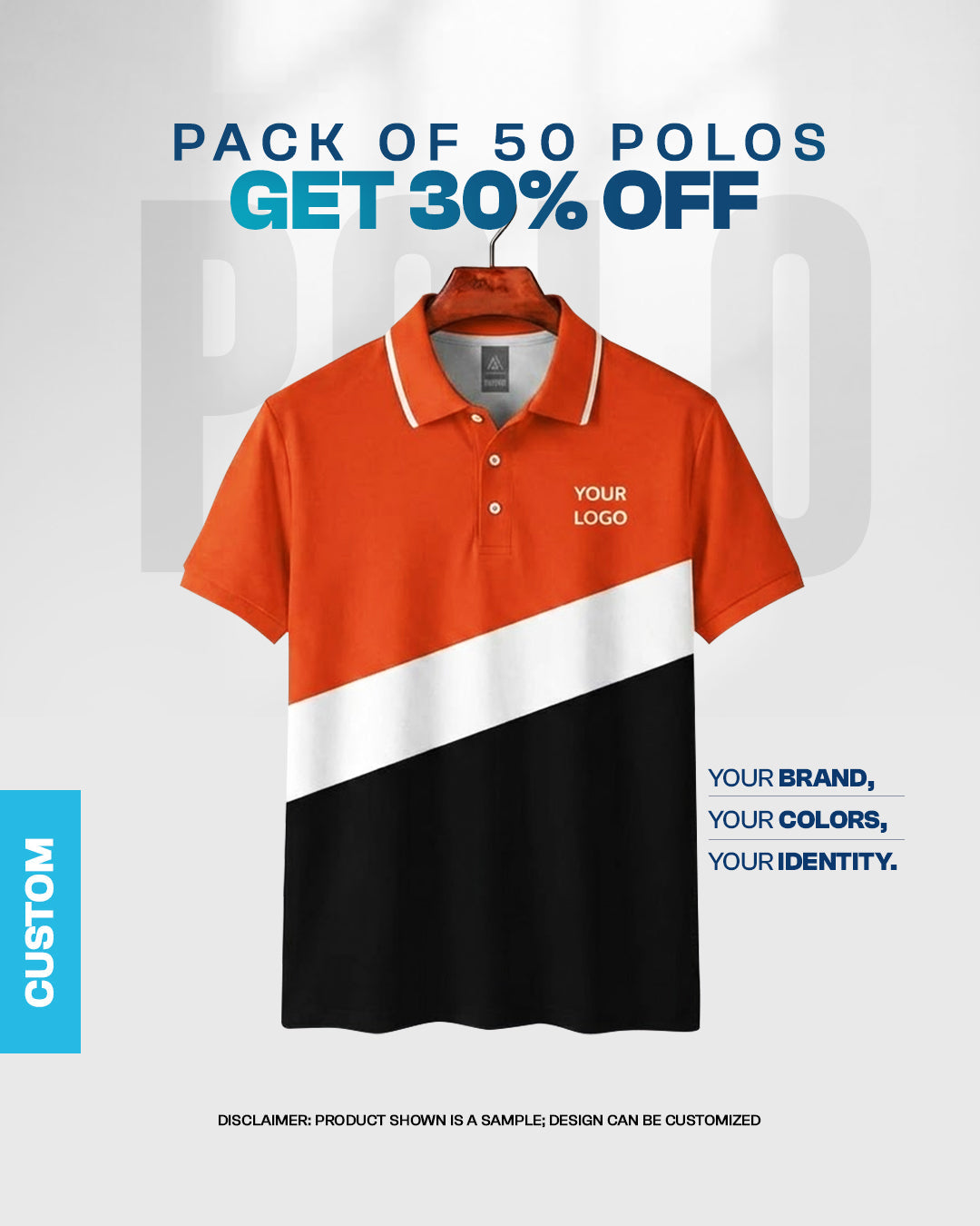 Pack of 50 Polos - Exclusive Corporate Deal