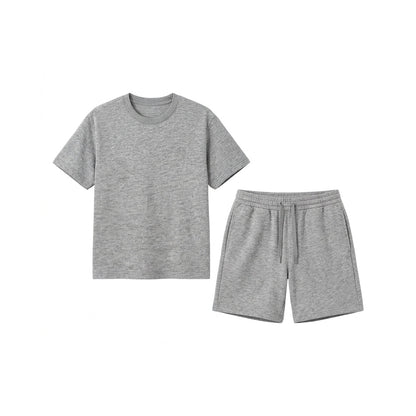 Custom Boys Shorts & Tee Set - Solid Design Personalized Kit