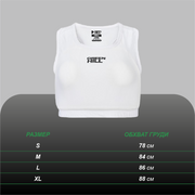 LADIES Protective Chest Guard – High-Quality Soft Lycra with Built-In Superior Safety Cups