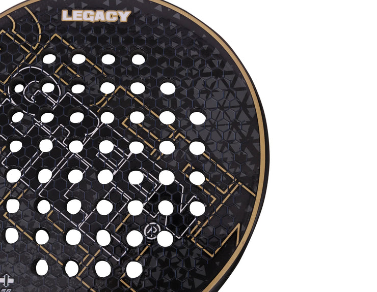 ROUND Premium LEGACY Paddle Racket - 3K Carbon Face & EVA EV30 Core