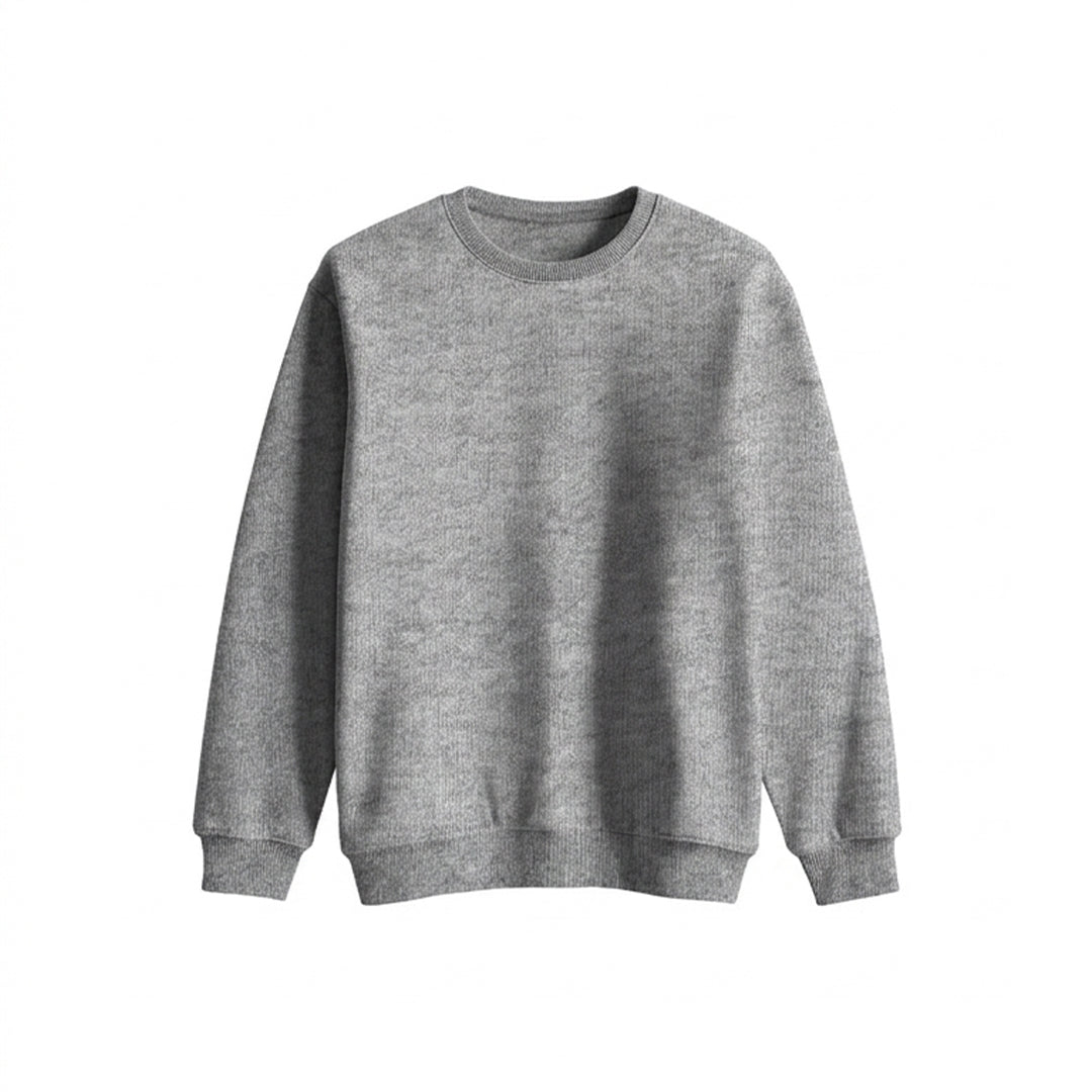 Custom Girls Sweatshirt - Solid Design Personalized Crewneck