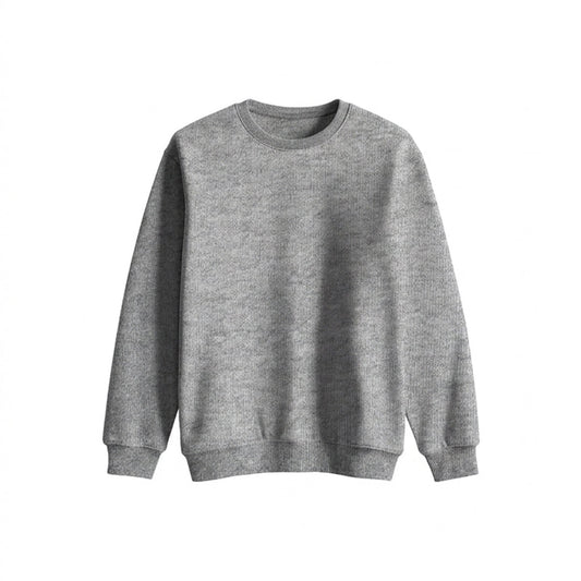 Custom Girls Sweatshirt - Solid Design Personalized Crewneck