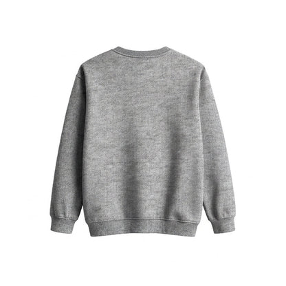 Custom Boys Sweatshirt - Solid Design Personalized Crewneck