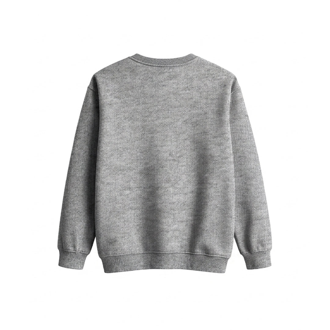 Custom Girls Sweatshirt - Solid Design Personalized Crewneck