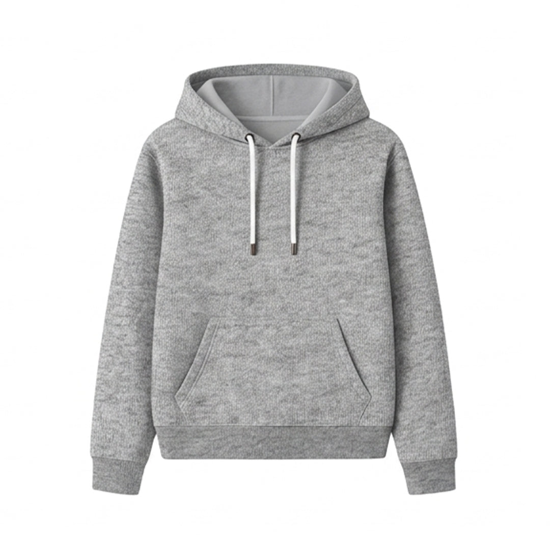 Custom Men Basic Hoodie - Solid Color Personalized Pullover