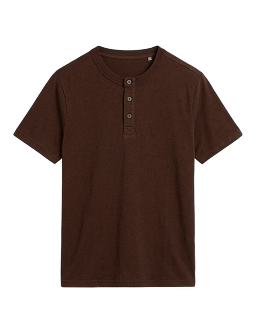 Custom Men Henley Half Sleeves - Solid Color Personalized Top
