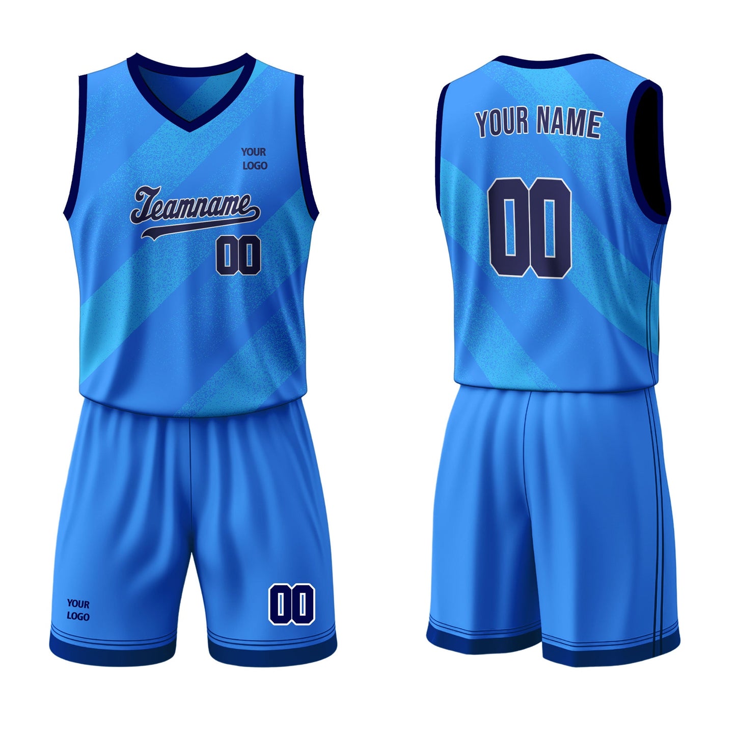 Custom Basketball Uniform - Patterned - Personalized Teamwear