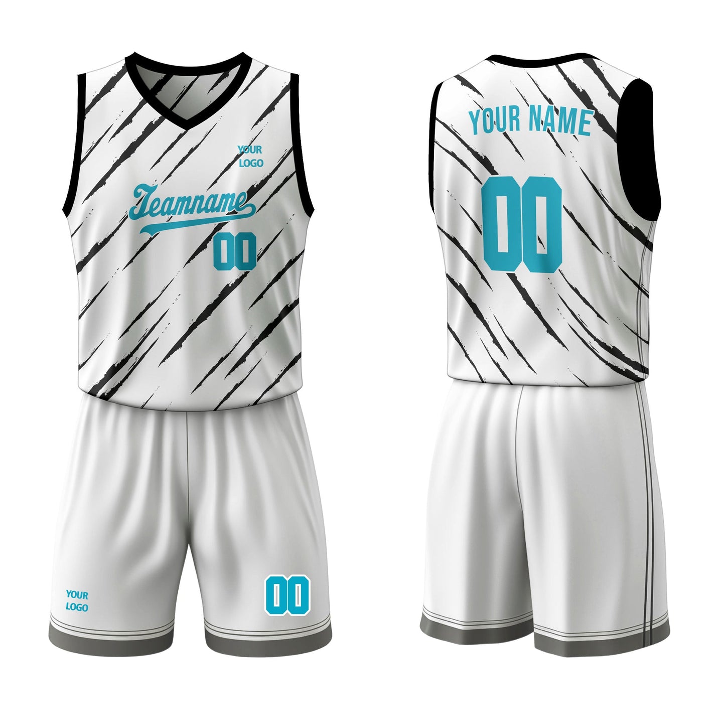 Custom Basketball Uniform - Scratch Design - Personalized Kit