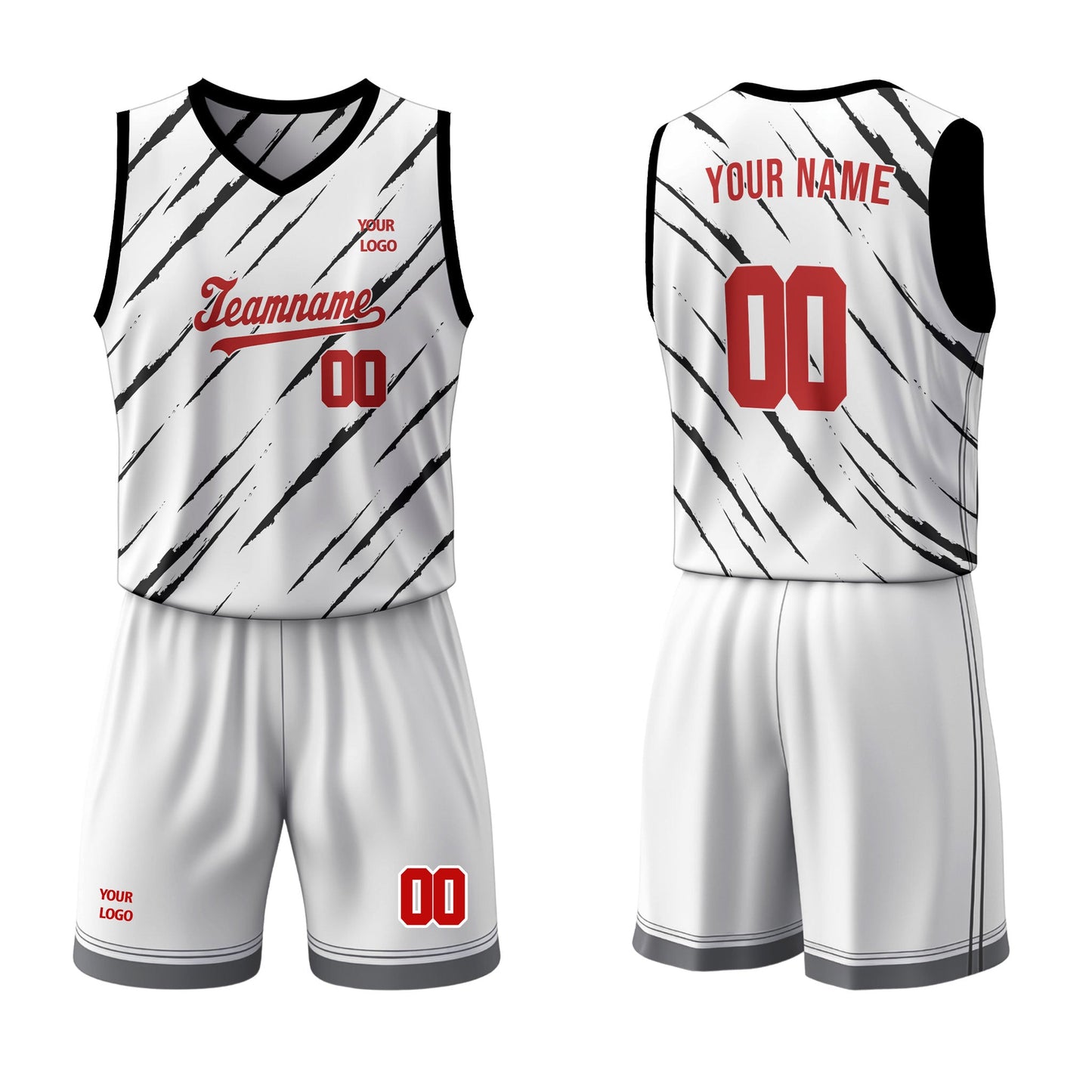 Custom Basketball Uniform - Scratch Design - Personalized Kit