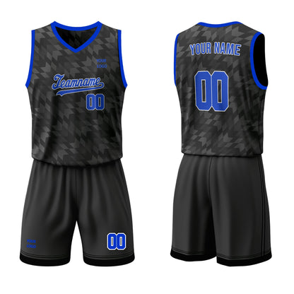 Custom Basketball Uniform- Black Abstract - Personalized Kit