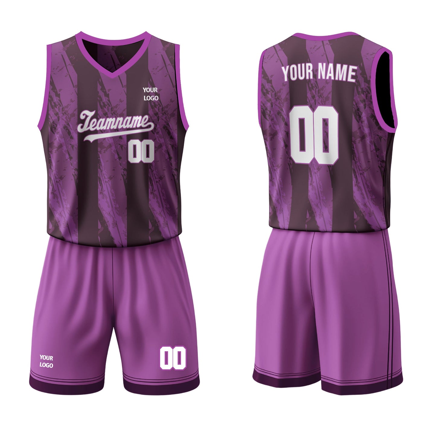 Custom Basketball Uniform - Abstract Grunge - Personalized Kit