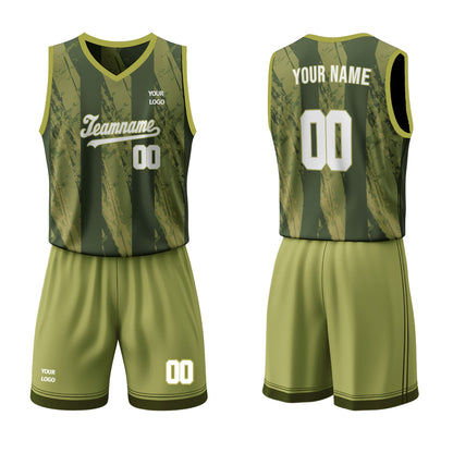 Custom Basketball Uniform - Abstract Grunge - Personalized Kit