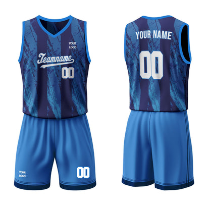 Custom Basketball Uniform - Abstract Grunge - Personalized Kit