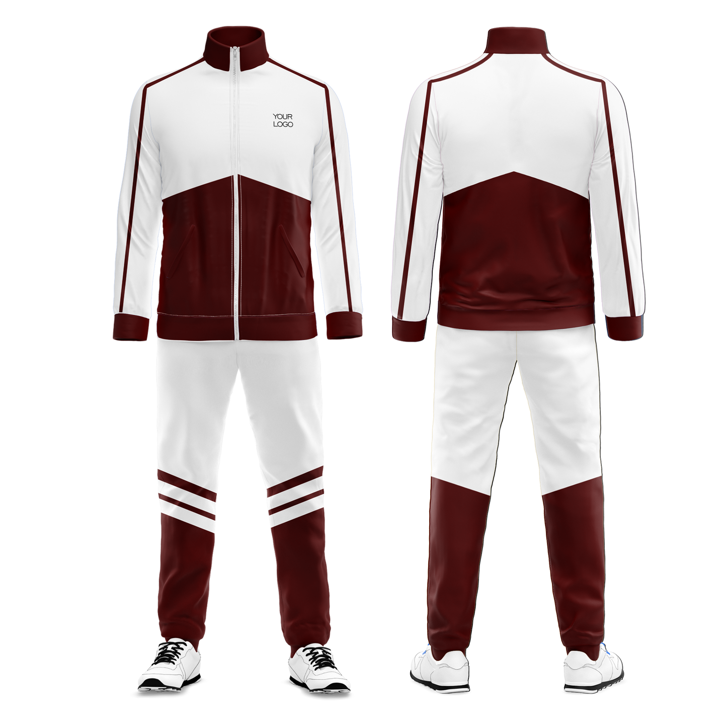 Custom Tracksuit - Bi-Color Block - Personalized Apparel