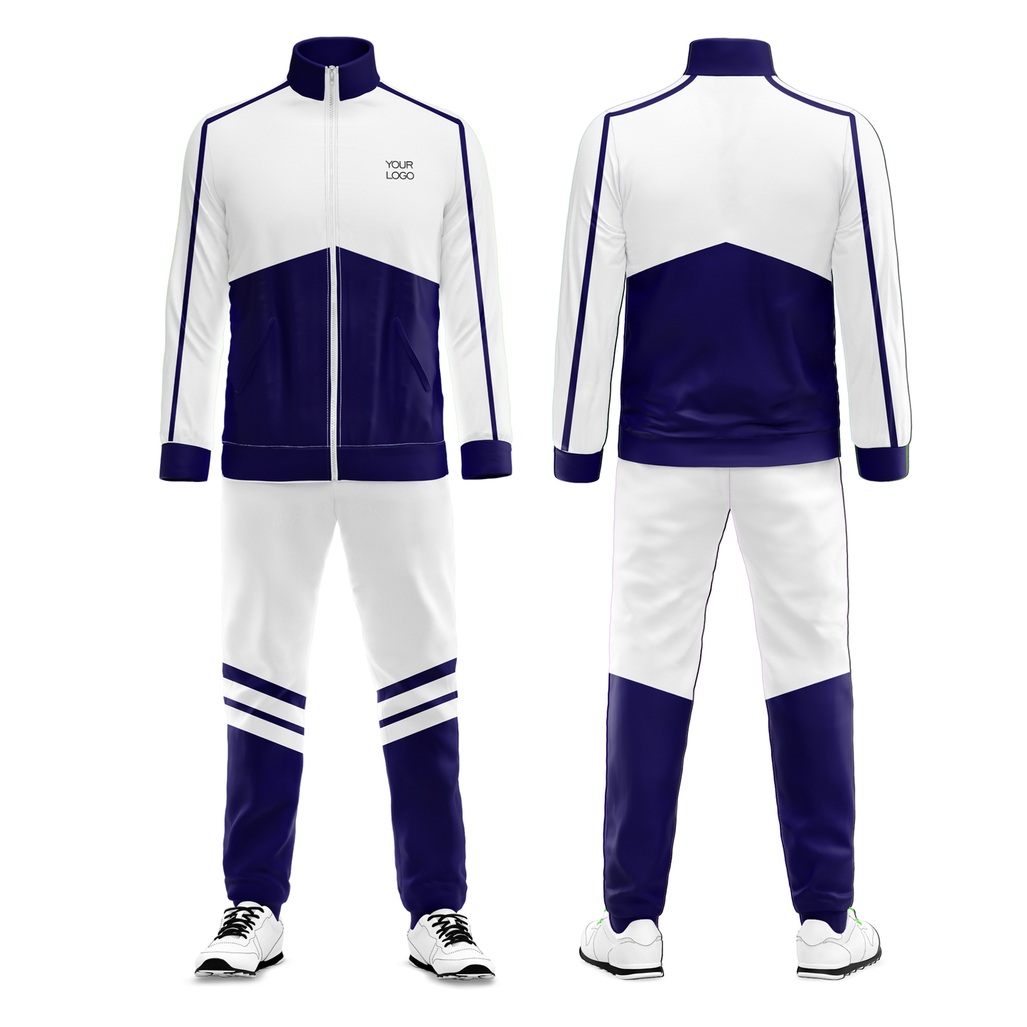 Custom Tracksuit - Bi-Color Block - Personalized Apparel