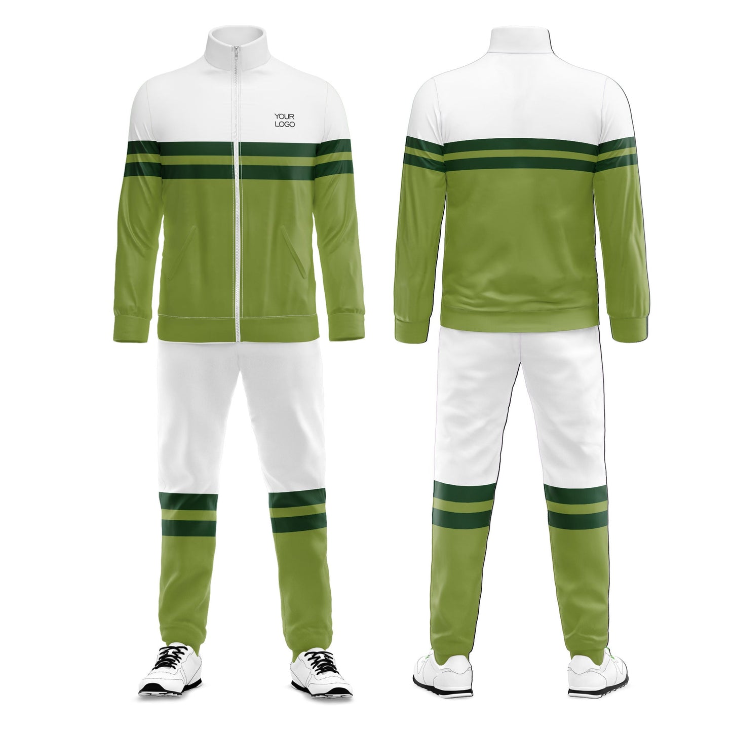 Custom Tracksuit - Two Panel Stripe Design - Personalized Wear