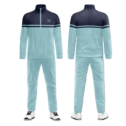 Custom Tracksuit - Two-Tone Color Block - Personalized Fitness Set