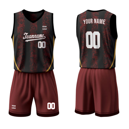 Custom Basketball Uniform - Abstract Pattern - Personalized Kit