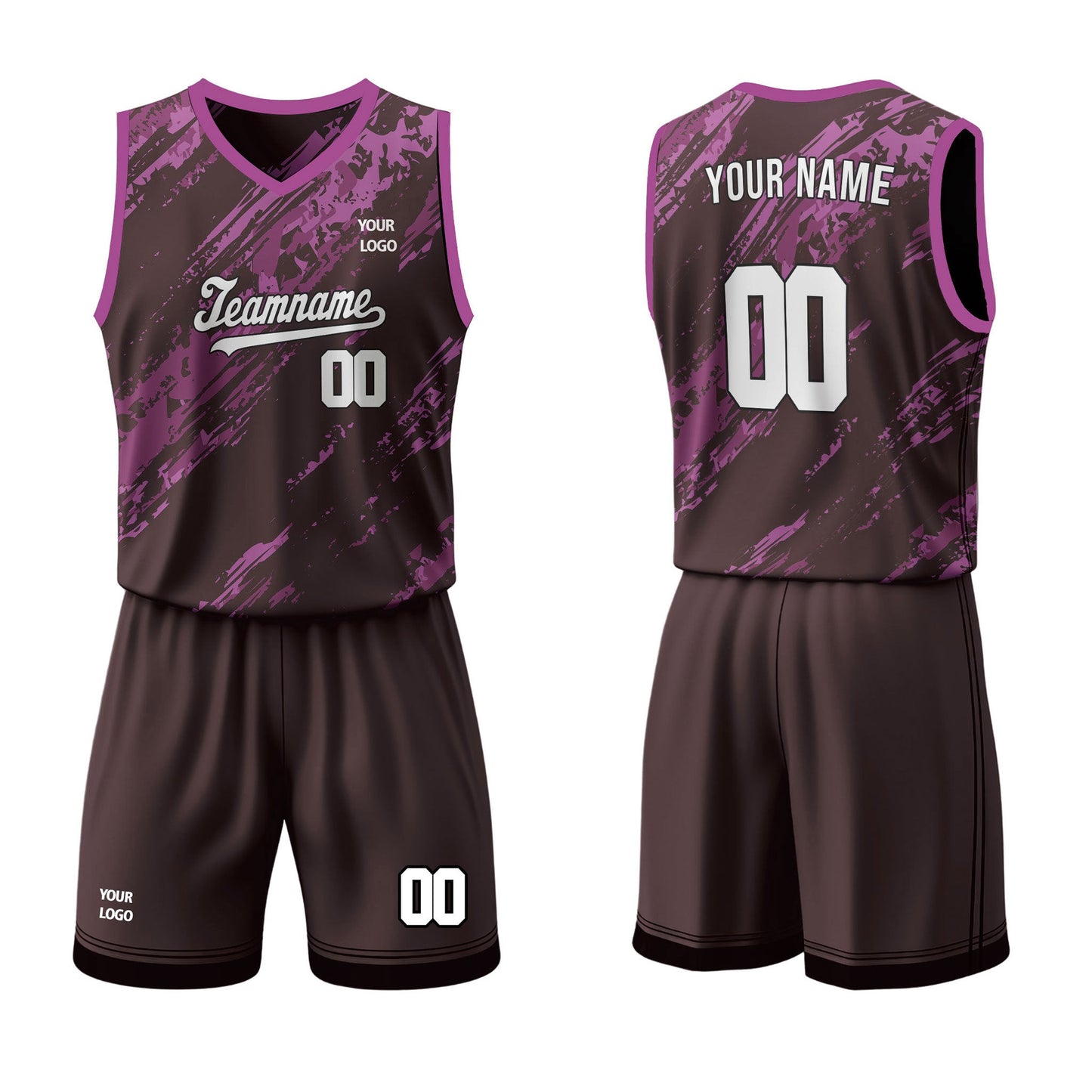Custom Basketball Uniform - Splash Design - Personalized Kit
