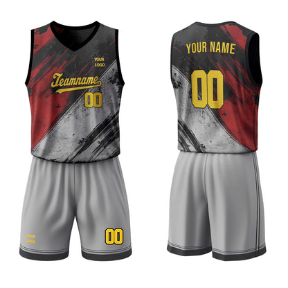 Custom Basketball Uniform - Grunge Halftone - Personalized Kit