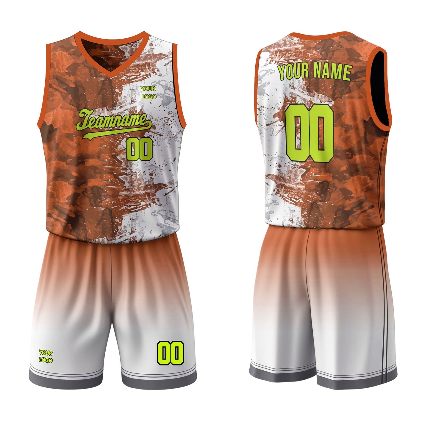 Custom Basketball Uniform - Two-Tone Fade - Personalized Gear