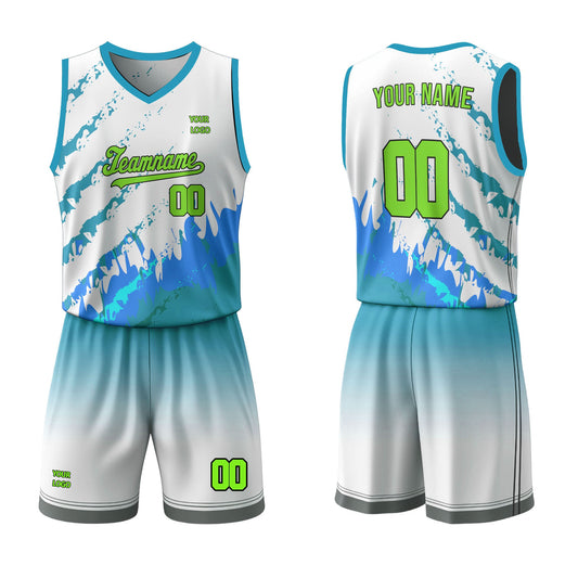 Custom Basketball Uniform - Color Splash Design - Personalized Team Kit