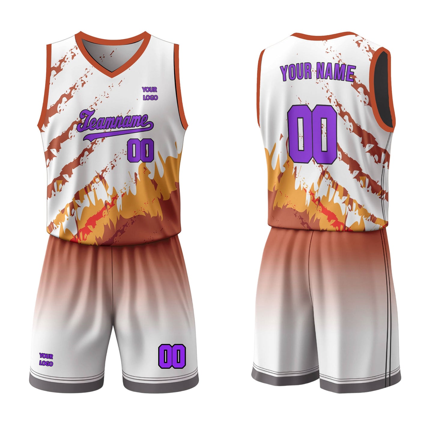 Custom Basketball Uniform - Color Splash - Personalized Kit